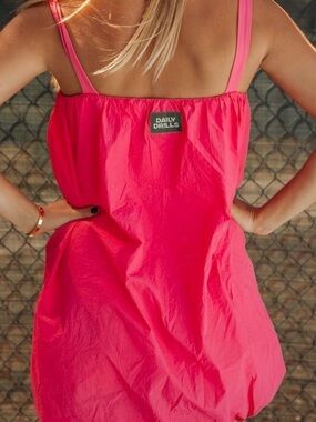 Daily Drills Hot Pink Bubble Dress!